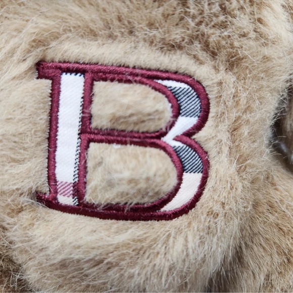 Authentic Burberry Teddy Bear Nova "B" Plush Beige 9" Stuffed Animal - Picture 8 of 13